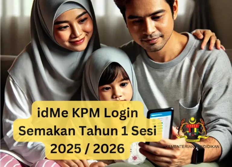 idMe KPM Login – Semakan Tahun 1 Sesi 2025 2026